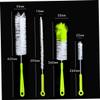 Yardwe 4-Piece Bottle Brush Set with Long Handles, Lightweight PP and Nylon Brushes for Hard-to-Reach Areas in Water and Baby Bottles view 2