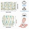 YushengTai Seat Cushion for Stokke Tripp Trapp High Chair, 2-Piece Organic Cotton Set, Waterproof Laminated Coating, Machine Washable (Green Leaves) view 2