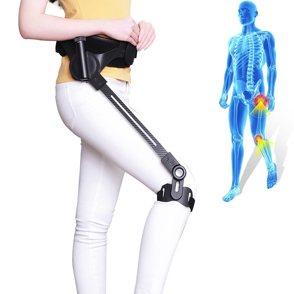 GDHKDDFL Bionic Carbon-Fiber Gait Trainer for Adults, Left Leg, Size S