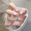24-Piece Kawaii 3D Halloween Press-On Nail Set, White view 1