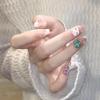 24-Piece Kawaii 3D Halloween Press-On Nail Set, White view 3