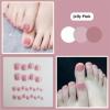 Artificial Toenails with Glue, French Manicure (Jelly Pink) view 3