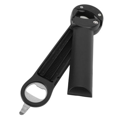 BONKZEBU Retractable Stainless Steel Bottle Opener, Adjustable Multifunctional Opener, Black