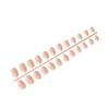 AMSLSIU Pack of 24 Short Ballerina Coffin False Nails, French Style, DIY Acrylic Nails, 18 Flesh Color view 2