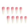 AMSLSIU Gradient Pink Matte Coffin Press-On Nails, Type 1 view 2
