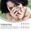 AMSLSIU Gradient Pink Matte Coffin Press-On Nails, Type 1 view 3