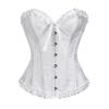 Women's Full-Bust Corset Bustier Top, White, 4XL view 1