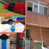 Window Cleaning Brush with Soap Dispenser and Water-Fed Telescoping Pole view 3