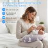 SHANNA Nursing Pillow: Cotton Infant Feeding Pillow, Multifunctional Pregnancy Pillow for Mom, Fiber-Filled, Ergonomic Support (Pattern 2—Clouds and Stars) view 3
