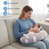 SHANNA Nursing Pillow: Cotton Infant Feeding Pillow, Multifunctional Pregnancy Pillow for Mom, Fiber-Filled, Ergonomic Support (Pattern 2—Clouds and Stars) view 4