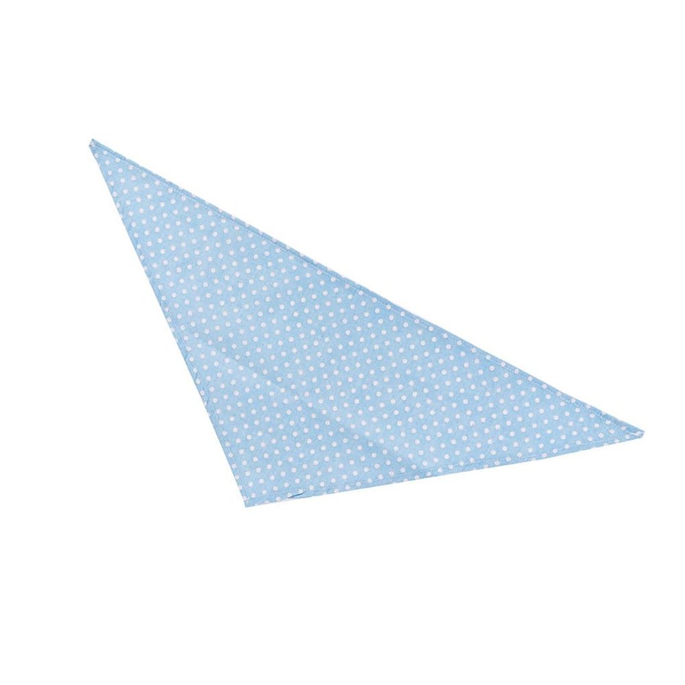 LIXSAZSE Pet Slobber Scarf, Portable, Adjustable, Triangular, Light Blue