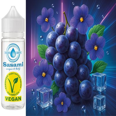 Violet Grape Ice Flavor Concentrate, Vegan, Sasami, 10 ml