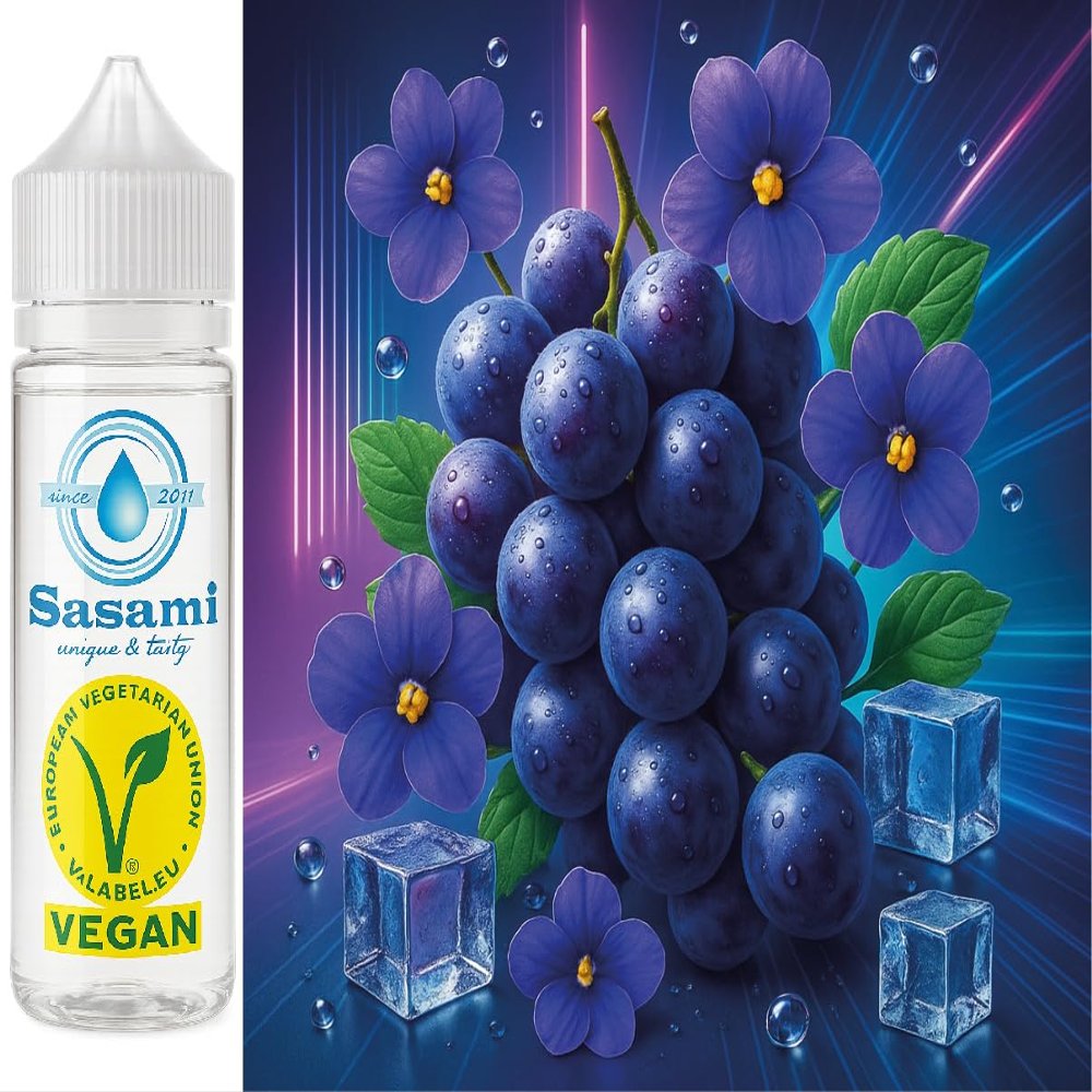 Violet Grape Ice Flavor Concentrate, Vegan, Sasami, 10 ml