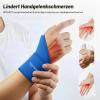 kichicho Wrist Brace, Ambidextrous, Lightweight, for Tendonitis, with Soft Thumb Opening and Wider Wrist Design, Blue view 4