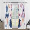 Watercolor Rocket Blackout Curtains, Cartoon Planet, 2-Piece Set, W 140 x H 260 cm view 2
