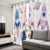 Watercolor Rocket Blackout Curtains, Cartoon Planet, 2-Piece Set, W 140 x H 260 cm view 4