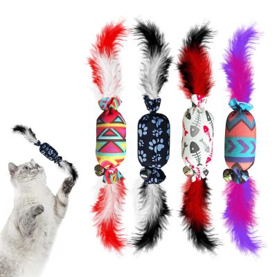 BelleFlair 4-Pack Cat Toy Set for Indoor Cats
