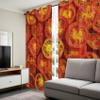 Generic Tomato Vegetable Blackout Thermal Curtains, 3D Red and Yellow Eyelet Curtains for Kids' Bedroom, Bedroom or Living Room, 2 Panels, H 215 x W 110 cm view 4