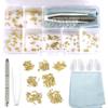 TEOZBLU 140-Piece Eyeglass Repair Kit, Gold view 1