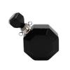 YOPI Polygonal Crystal Stone Perfume Bottle Stainless Steel Pendant for Essential Oils (White/Black Agate) view 1