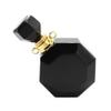 YOPI Polygonal Crystal Stone Perfume Bottle Stainless Steel Pendant for Essential Oils (White/Black Agate) view 3