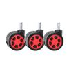 5-Pack Universal Swivel Casters, 360° Rotation, Low-Noise Plastic Wheels for Luggage and Furniture (Black) view 2