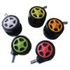 5-Pack Universal Swivel Casters, 360° Rotation, Low-Noise Plastic Wheels for Luggage and Furniture (Black) view 4