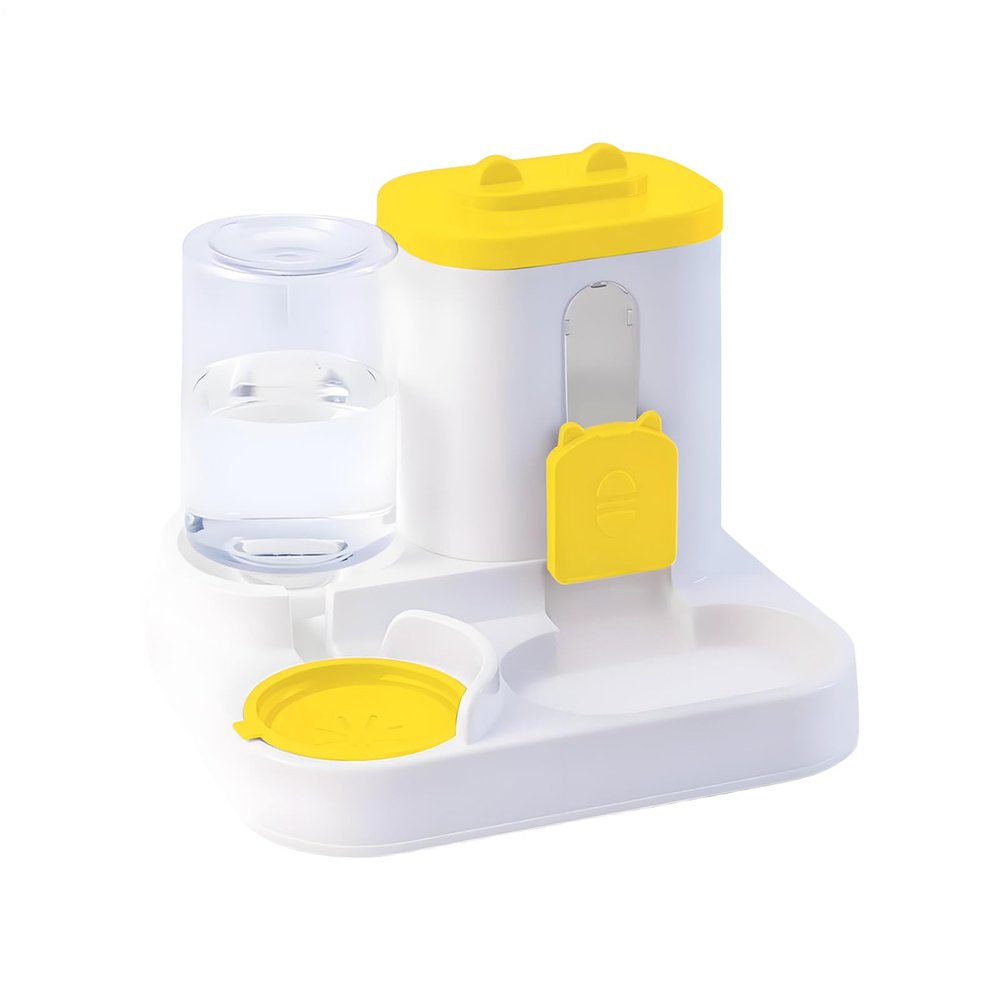 2-in-1 Automatic Cat Food and Water Dispenser, Leakproof, Large