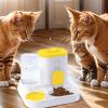 2-in-1 Automatic Cat Food and Water Dispenser, Leakproof, Large view 2