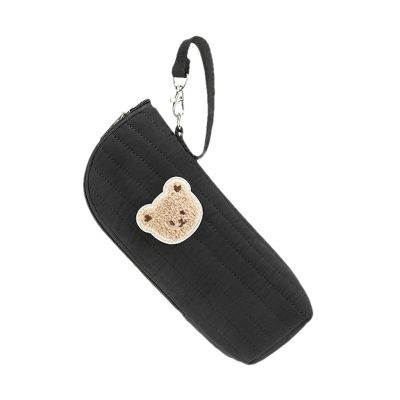 Weqizuerqi Insulated Baby Bottle Bag with Bear Pattern