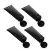 Healeved 4-Piece 200 mL Refillable Travel Squeeze Bottles, Glossy Black view 1
