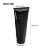 Healeved 4-Piece 200 mL Refillable Travel Squeeze Bottles, Glossy Black view 2