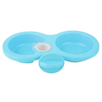 Tnfeeon Removable Hanging Double Bowl for Cats and Dogs