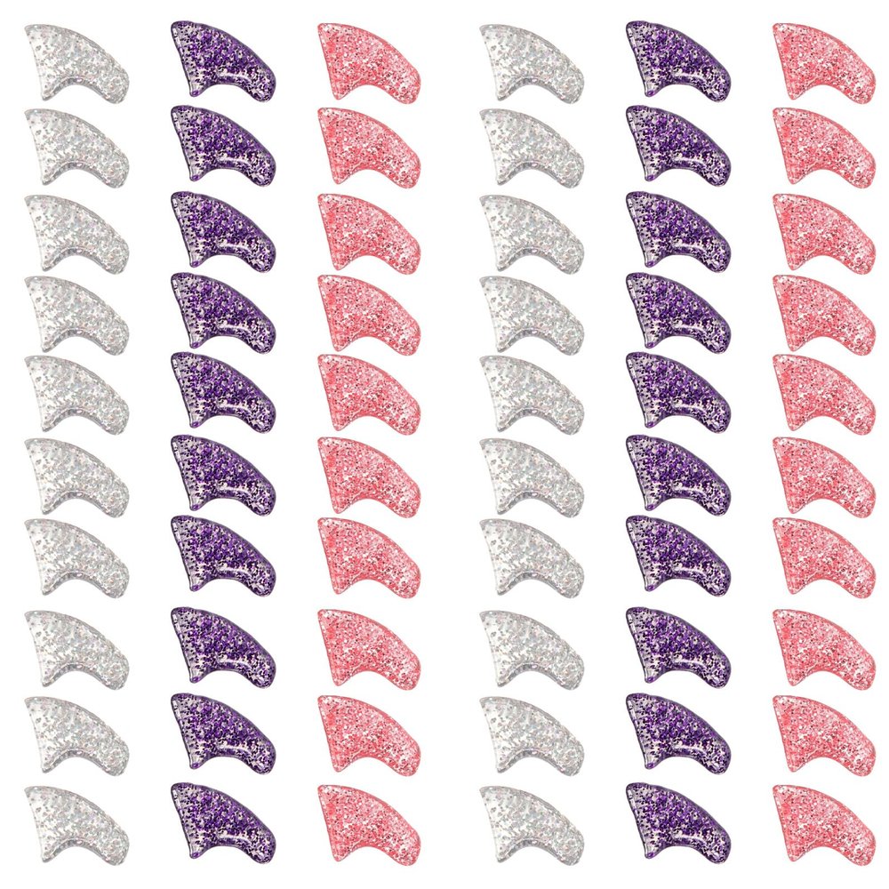 BESTonZON 60 Pcs Cat Nail Caps - Colorful Anti-Scratch Claw Protection