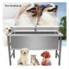 WEKONUMEX Stainless Steel Pet Grooming Tub, Various Sizes (Depth: 16 in/40 cm, 47 in/120 cm) view 2