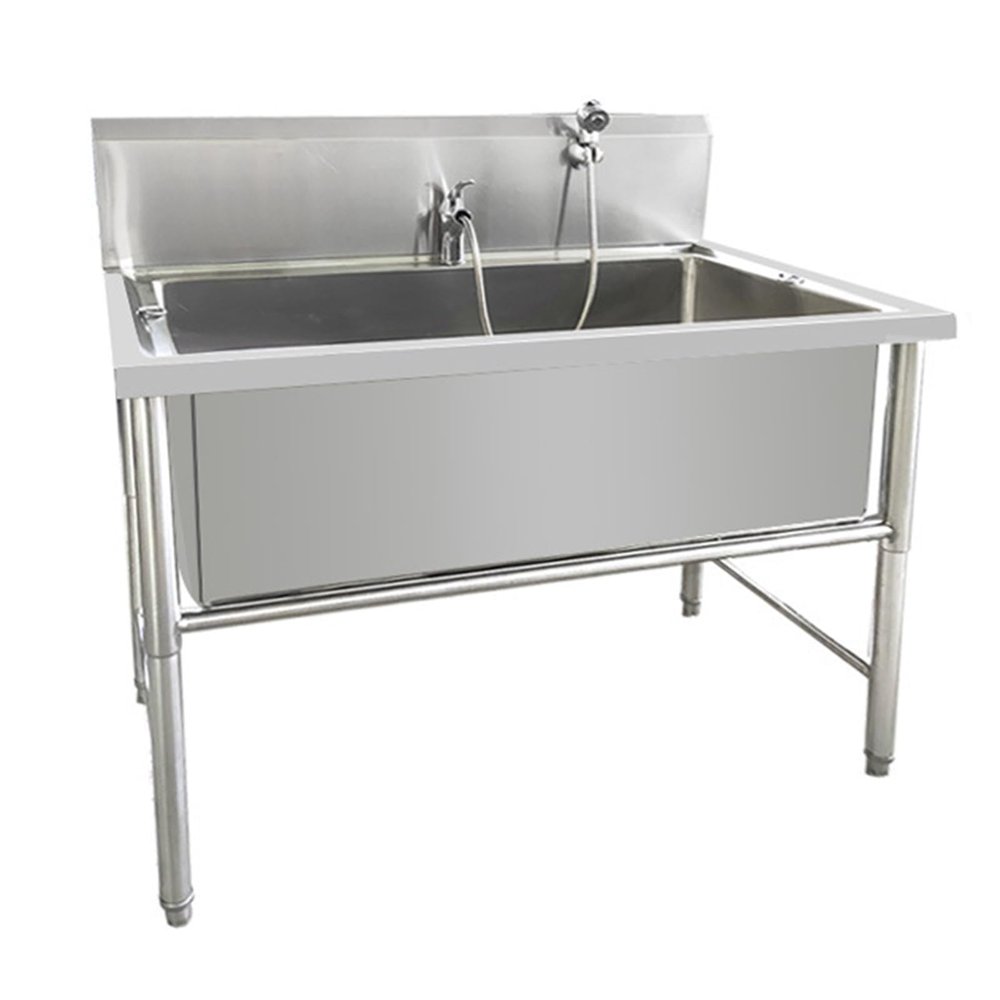 WEKONUMEX Stainless Steel Pet Grooming Tub, 135 cm/53 in