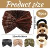 4 Wide Headbands + 5 Hair Ties for Women view 2