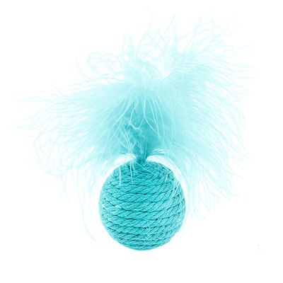 Interactive Cat Ball with Feathers