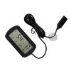 TOPINCN Compact Thermometer and Hygrometer for Egg Incubators and Reptile Tanks, Switchable Fahrenheit/Celsius, ABS, Black, 1 Piece view 1