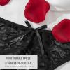 Open-Crotch Lace Panty with Satin Bow view 3