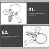 Artibetter Zinc Alloy Dog Paw Keychain view 3