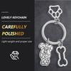 Artibetter Zinc Alloy Dog Paw Keychain view 4