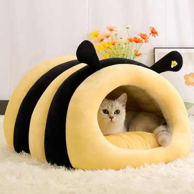 Yinghesheng Cat Cave and Dog Bed for Small Dogs and Cats, Plush, 45 x 35 x 20 cm