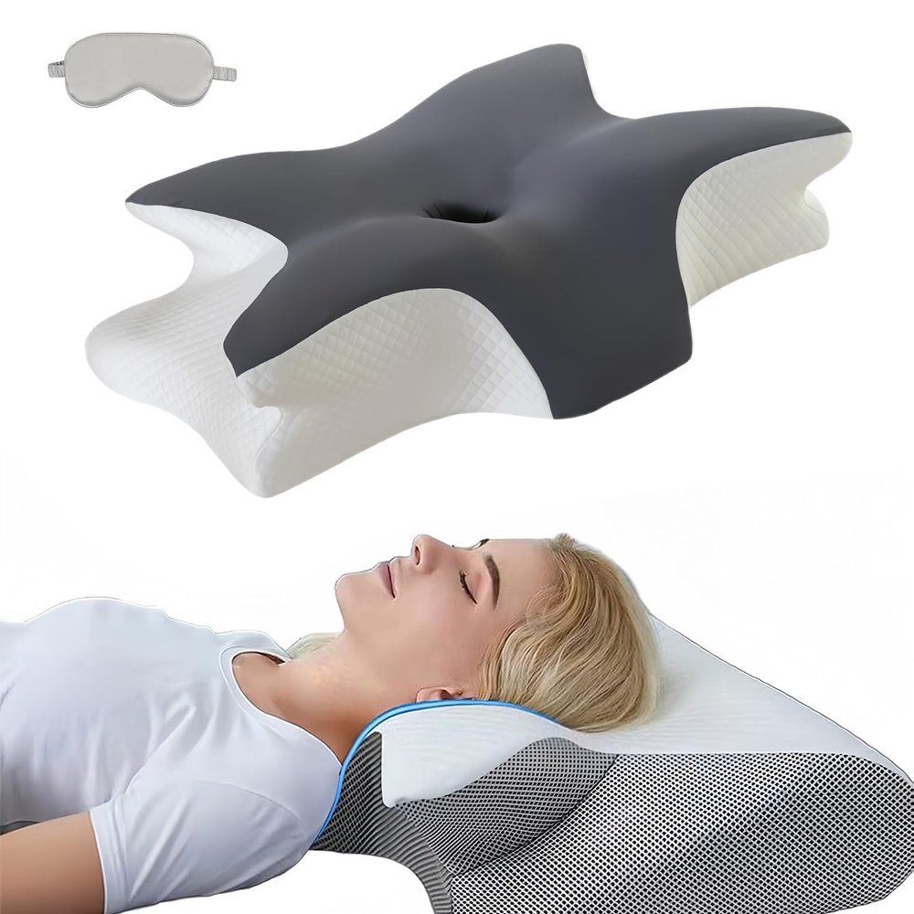 HOPASRISEE The Original Dreamsleepz Pillow, Ergonomic Pillow for Side, Back & Stomach Sleepers, Upgrade B