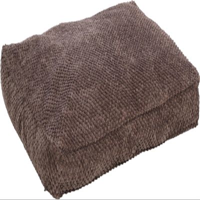 Flamingo Erbel Rectangular Taupe Cushion with Edge, 80 x 60 x 10 cm