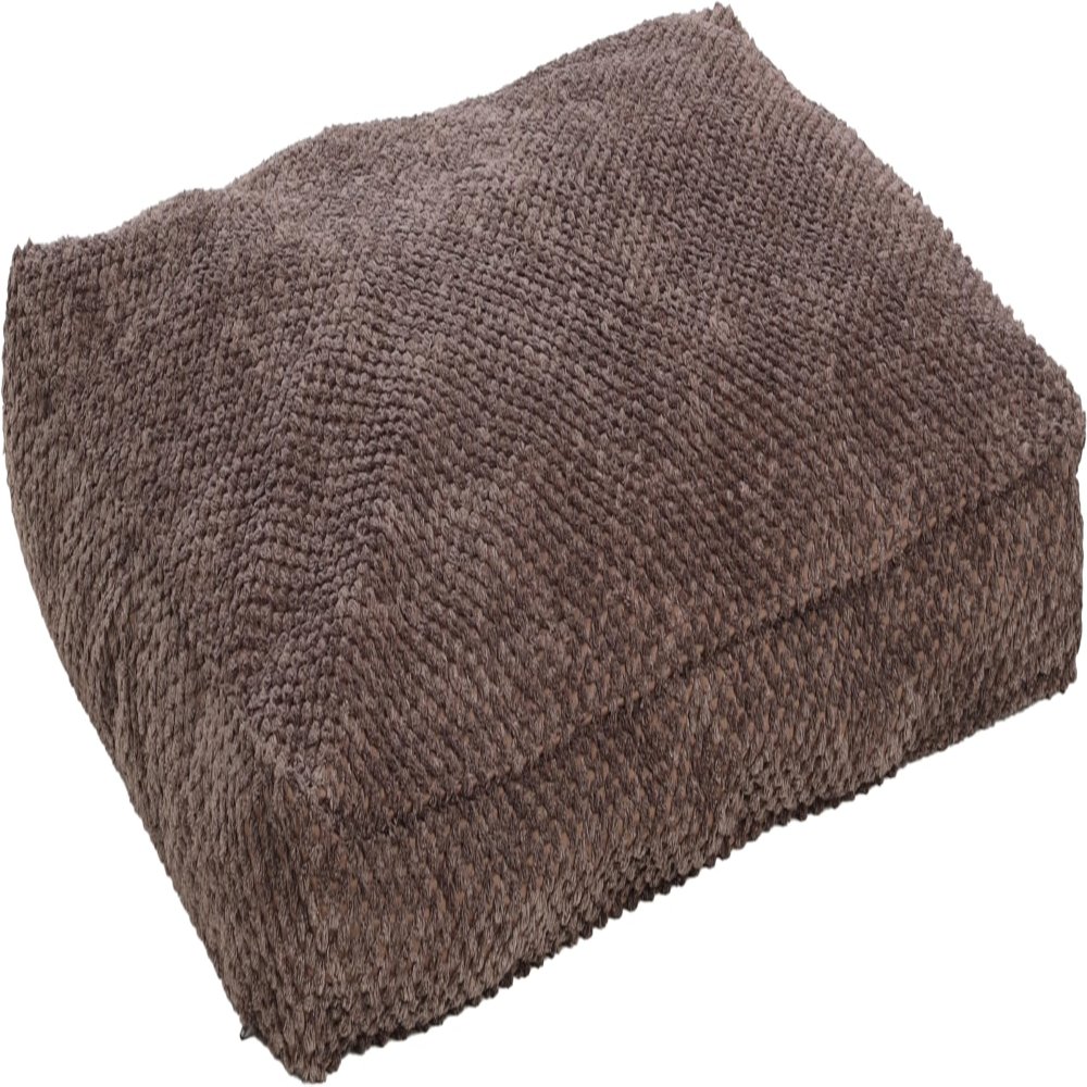 Flamingo Erbel Rectangular Taupe Cushion with Edge, 80 x 60 x 10 cm
