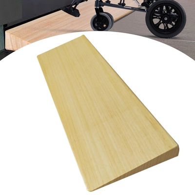 GZKDKZB Solid Wood Threshold Ramps, 2/5–4/5 in. Doorway Transition Strip, Lightweight Portable Curb Ramps, Non-Slip Wheelchair Ramp for Indoor Bathroom Steps (80x