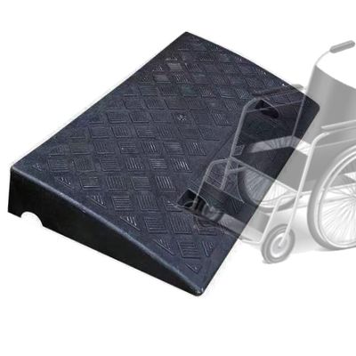 GZKDKZB Threshold Ramp, 5-, 4-, and 3-Inch Rise, Plastic, Non-Slip, Portable, Black, 4.7-Inch