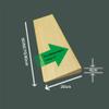 GZKDKZB Solid Wood Threshold Ramps, 2/5–4/5 in. Doorway Transition Strips, Portable Non-Slip Wheelchair Ramp view 4