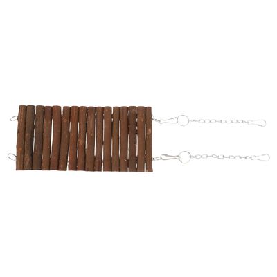 HANABASS Natural Wooden Hanging Tunnel for Parrots